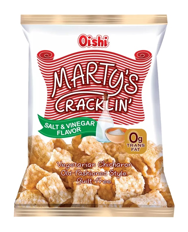 Snack Chicharon vegetariani gusto Salt & Vinegar - Oishi 90g.