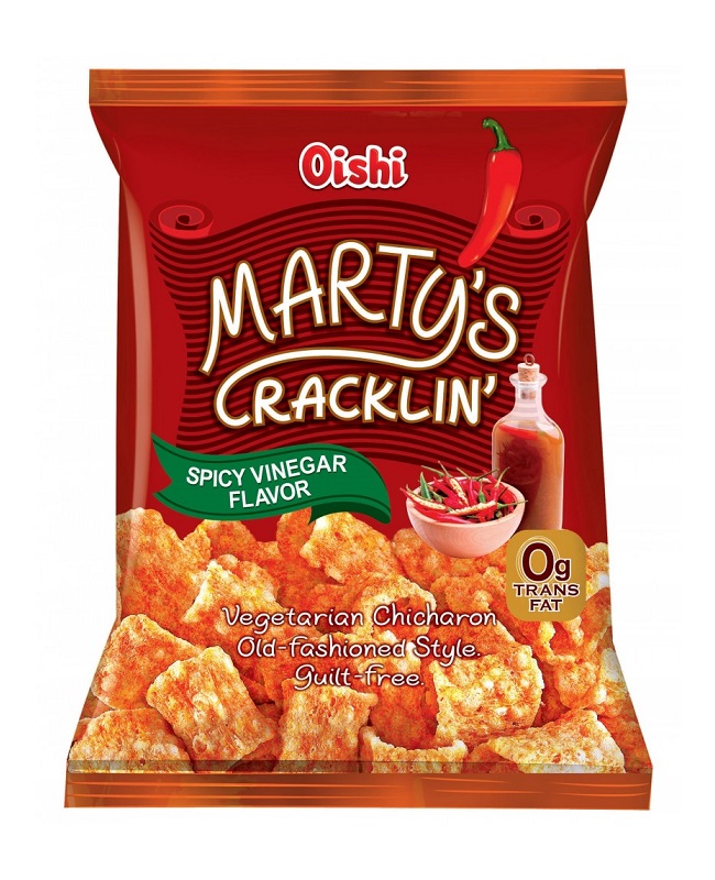 Snack Chicharon vegetariani gusto Spicy Vinegar - Oishi 90g.