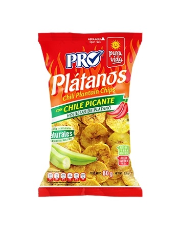 Chips di platano con peperoncino - PRO 70,9g.
