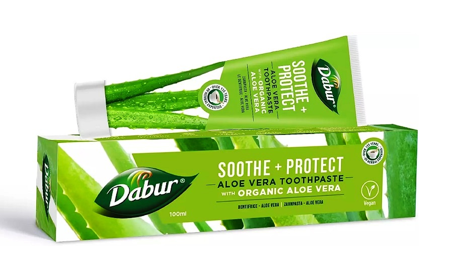 Dentifricio con Aloe Vera bio e Miswak - Dabur 100ml.