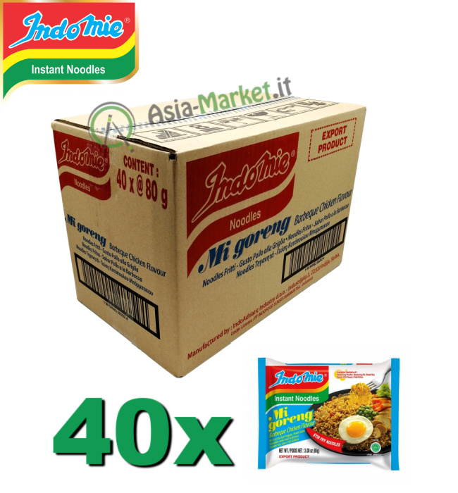 Indomie instant noodles Mi Goreng BBQ Chicken - scatola 40 buste