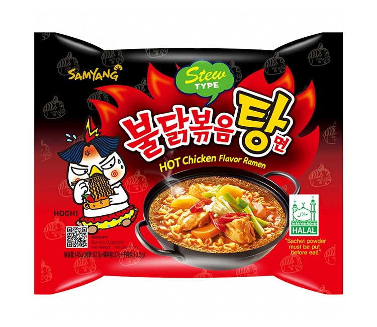 Zuppa di Ramen istantanei Buldak Hot Chicken - SamYang 145g.