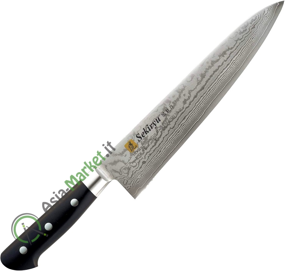 Coltello Chef Cinese 8 Pollici - Lama Acciaio Alto Carbonio, Affilatissima E Anti-Ruggine - Foto 5