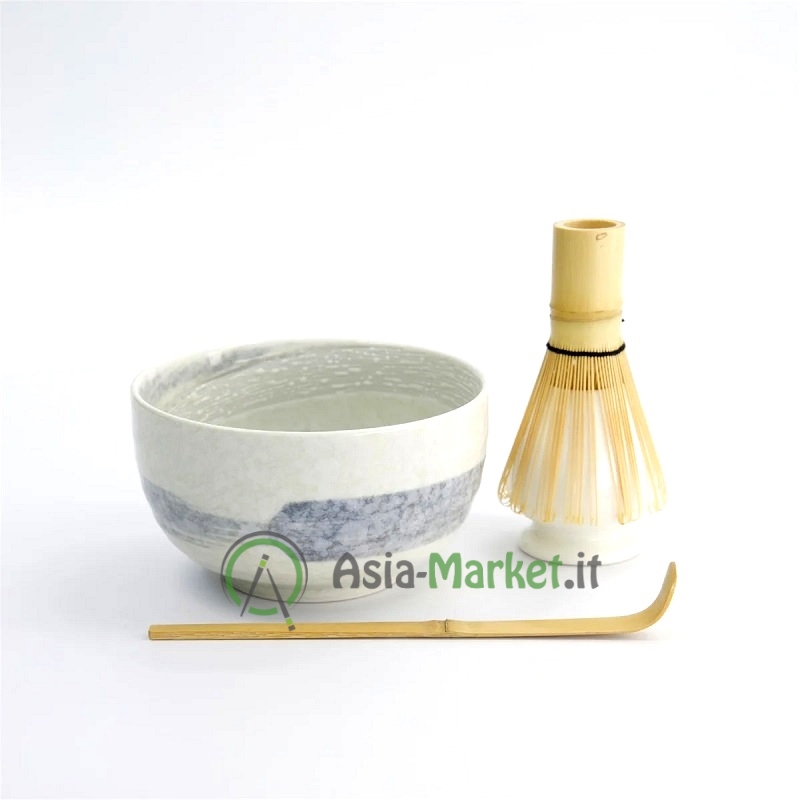 Set Cerimonia Del Tè Matcha Giapponese - Ciotola, Frusta, Vassoio E Matcha Bio Del Giappone - Foto 6