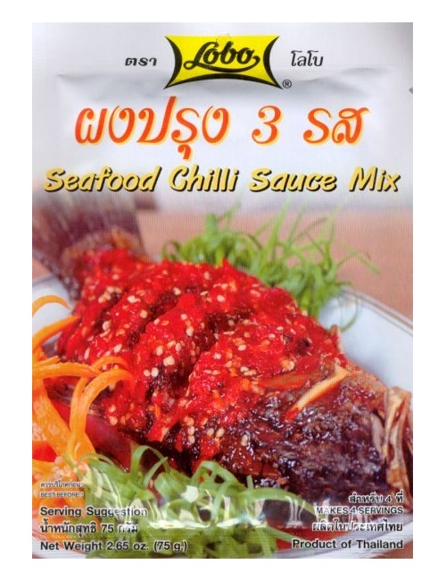 Salsa chilli in polvere per pesce e frutti di mare - Lobo 75 g.