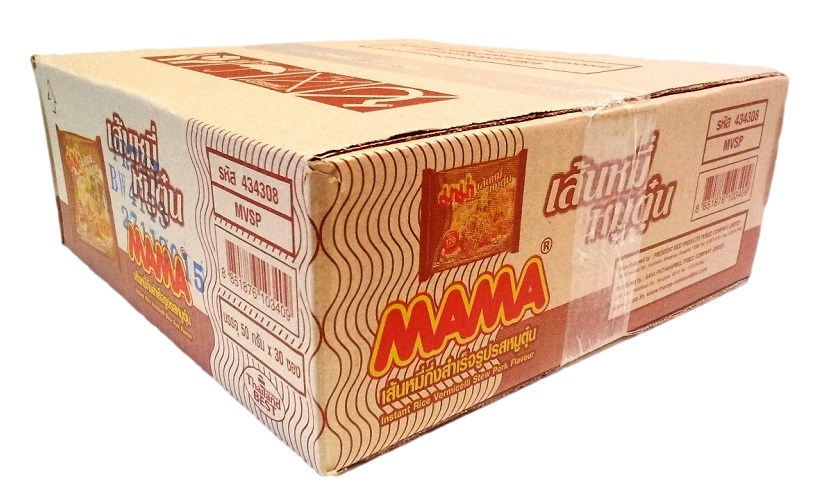 Mama vermicelli di riso gusto maiale - Scatola 30 bustine