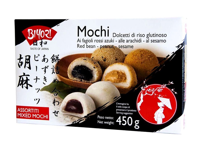 Dolce giapponese Mochi gusti misti - Biyori 450g.