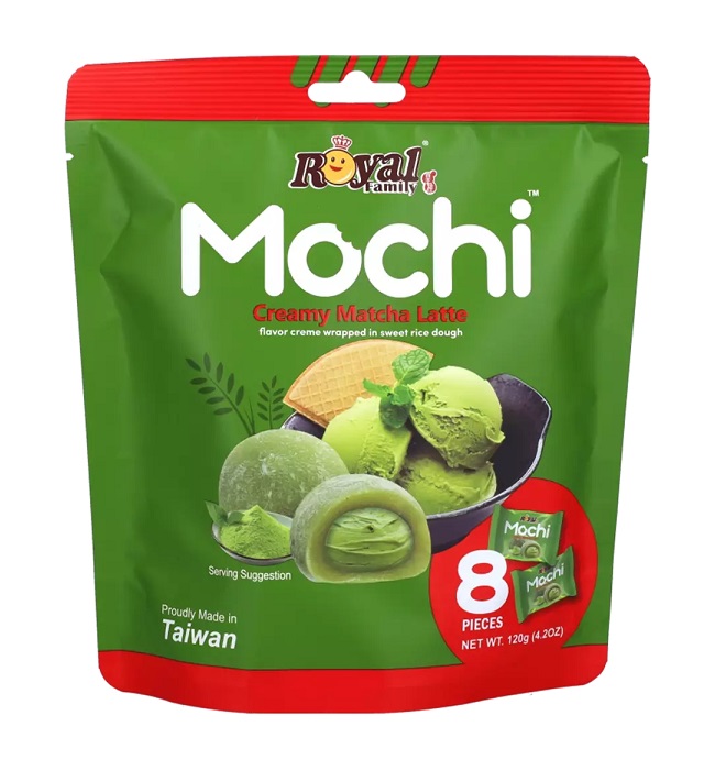 Dolce giapponese Mochi al Matcha Latte - Royal Family 120g.