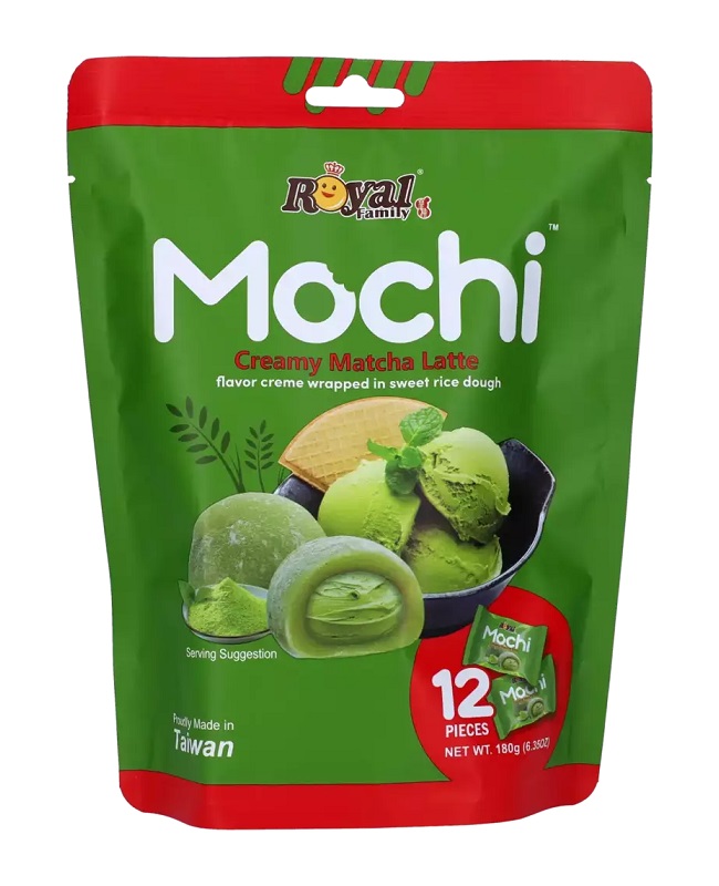 Dolce giapponese Mochi al Matcha Latte - Royal Family 180g.