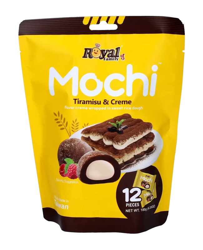 Dolce giapponese Mochi al tiramisÃ¹ e crema - Royal Family 180g.