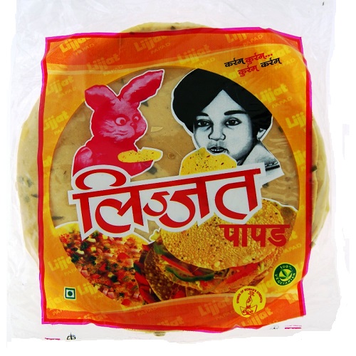 Pappadums con pepe nero - Lijjat 200g.