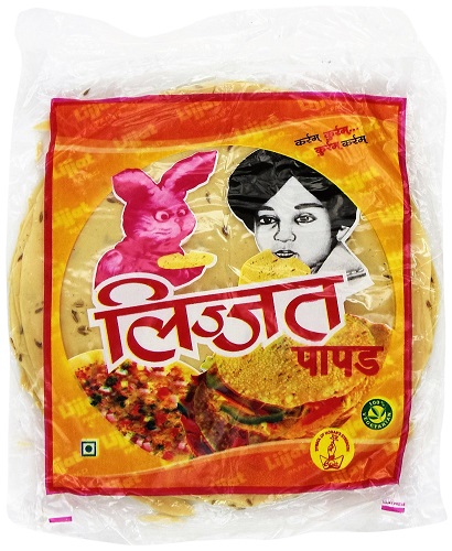 Pappadums con cumino - Lijjat 200g.