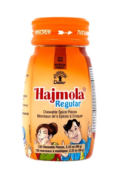 Pastiglie digestive con spezie Hajmola Regular - Dabur 60g/120pz