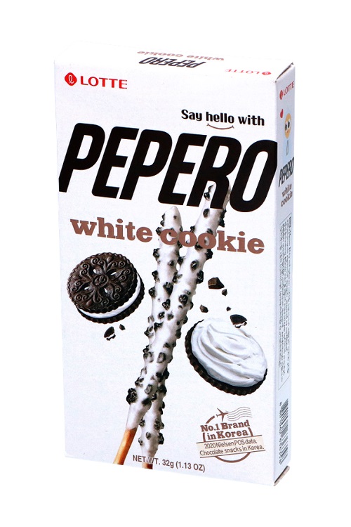 Snack dolce Pepero con crema e biscotti al cacao - Lotte 32g.