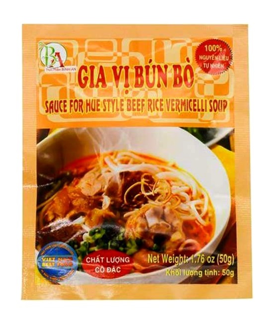 Salsa per brodo per BÃ¹n BÃ² HuÃ© noodles vietnamiti - Binh An 50g.