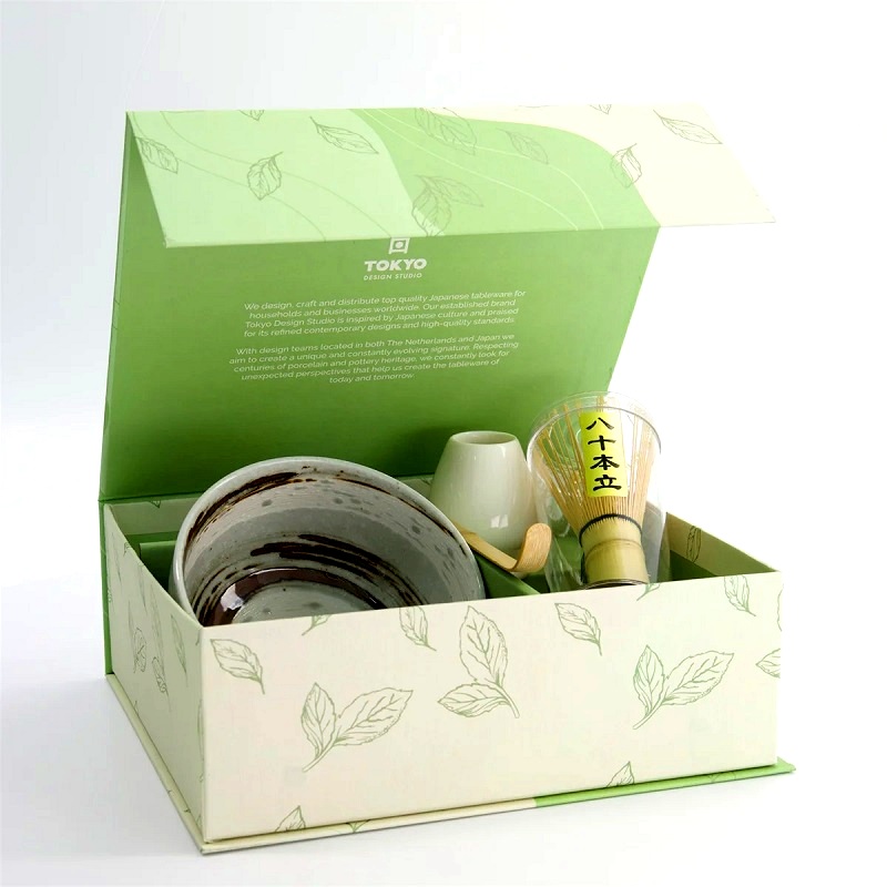 Set per tÃ¨ Matcha giapponese colore striato -Tokyo Design Studio