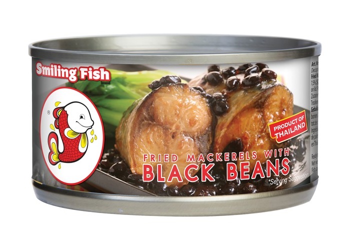 Sgombro fritto con fagioli neri - Smiling Fish 120g.