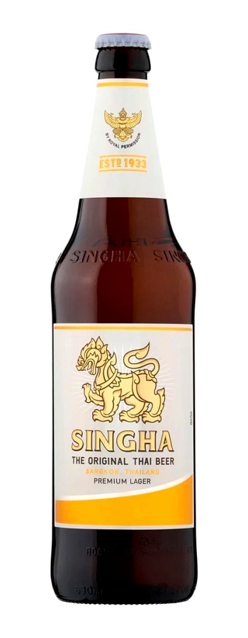 SINGHA BEER - bottiglia grande da 0.63 l.