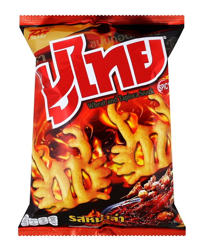 Snack di grano e tapioca gusto piccante Mala - Puthai 55g.