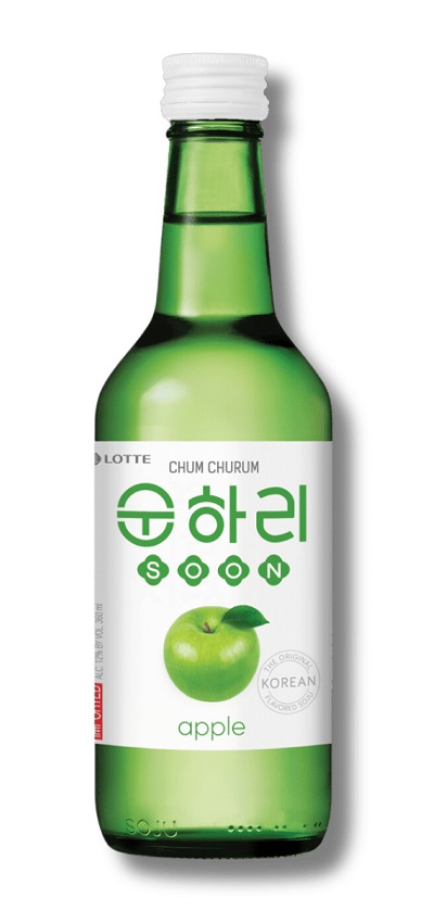 Soju coreano gusto Mela - Chum Churum 350ml.