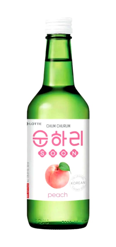 Soju coreano gusto Pesca - Chum Churum 350ml.