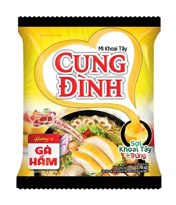 Zuppa di noodles istantanei gusto pollo - Cung Dinh 3pz. x 79g.